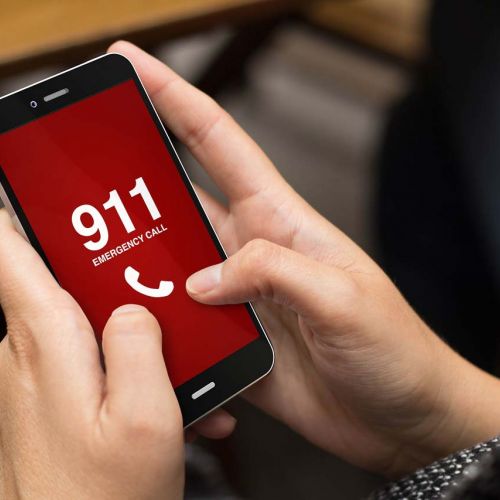 Person calling 911